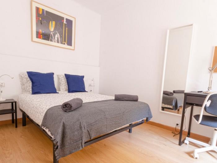 Chambre double confortable et meublée à l'Hospitalet - My Space Barcelona Appartements