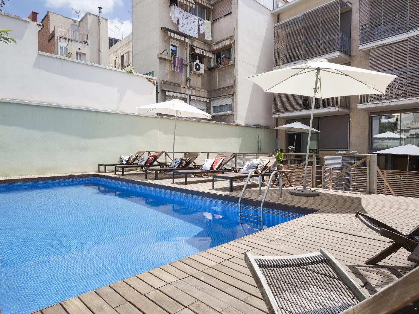 Loft pour les vacances avec terrasse et piscine à Gracia - My Space Barcelona Appartements