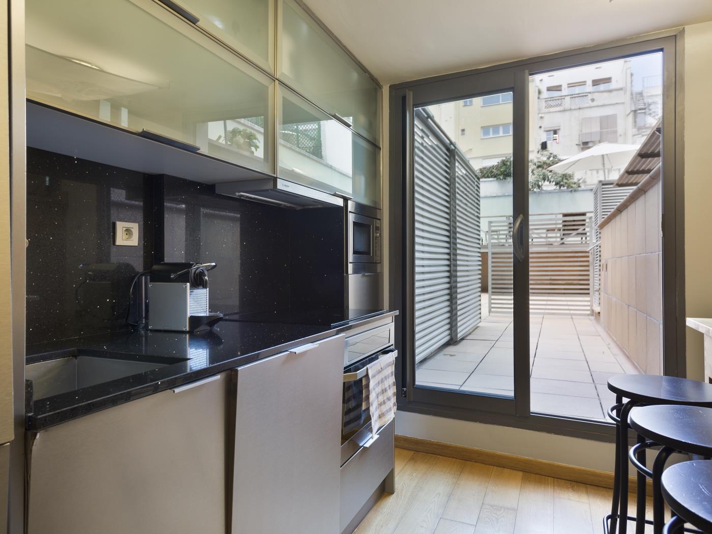 Loft pour les vacances avec terrasse et piscine à Gracia - My Space Barcelona Appartements
