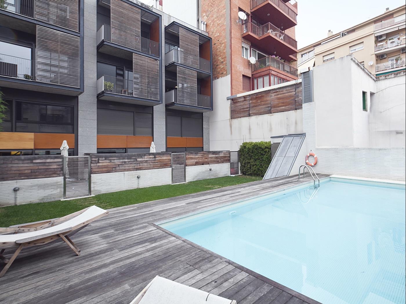 Appartement avec terrasse et piscine près du parc Güell pour 8 - My Space Barcelona Appartements
