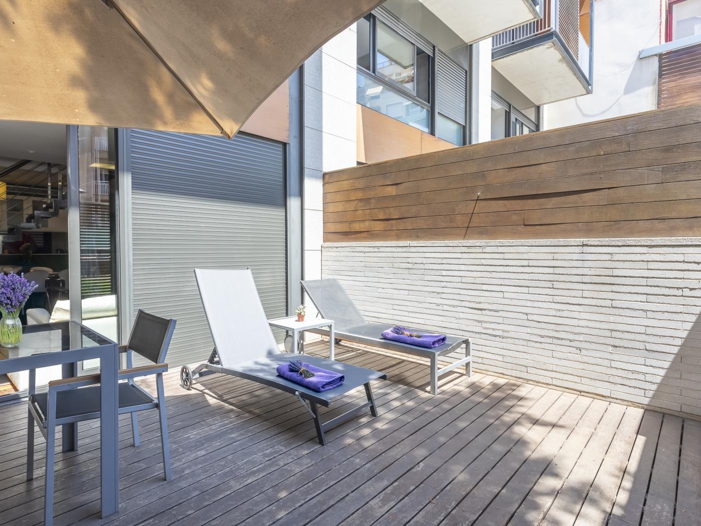 Appartement avec terrasse et piscine près du centre de Barcelone pour 8 - My Space Barcelona Appartements