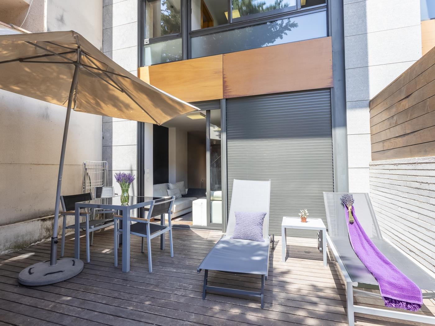 Appartement avec terrasse et piscine près du centre de Barcelone pour 8 - My Space Barcelona Appartements