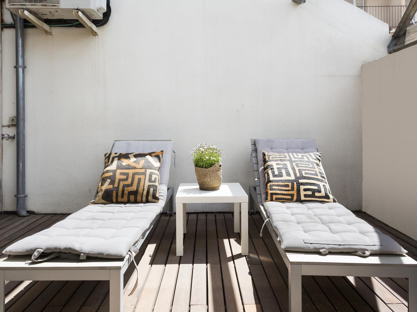 Appartement pour Long Séjour avec Terrasse Privée pour 6 - My Space Barcelona Appartements