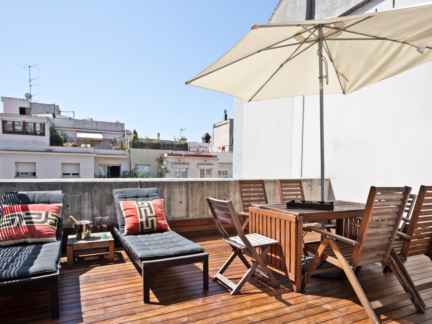 Appartement exécutif avec terrasse et balcon à Sarrià - Sant Gervasi pour 4 - My Space Barcelona Appartements