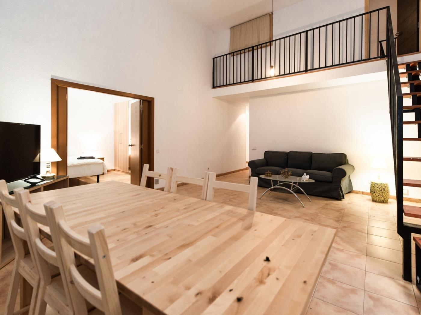 Duplex moderne dans le centre de Barcelone pour location long-terme pour 6 - My Space Barcelona Appartements