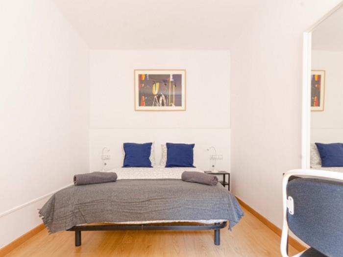 Chambre double confortable et meublée à l'Hospitalet - My Space Barcelona Appartements