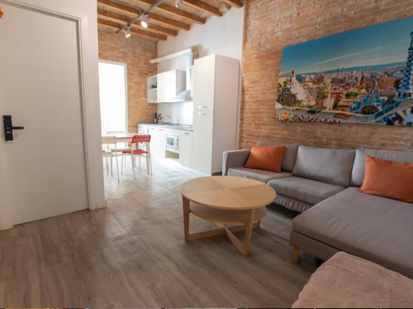 Chambre nouvellement rénovée dans un appartement en colocation de 4 pièces à Grà - My Space Barcelona Appartements