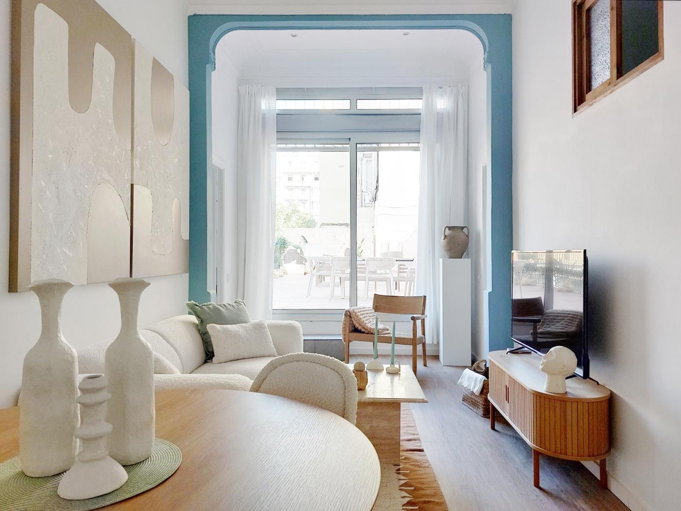 Helle 3‑Zimmer‑Wohnung mit Terrasse im Eixample von Barcelona - My Space Barcelona Appartements