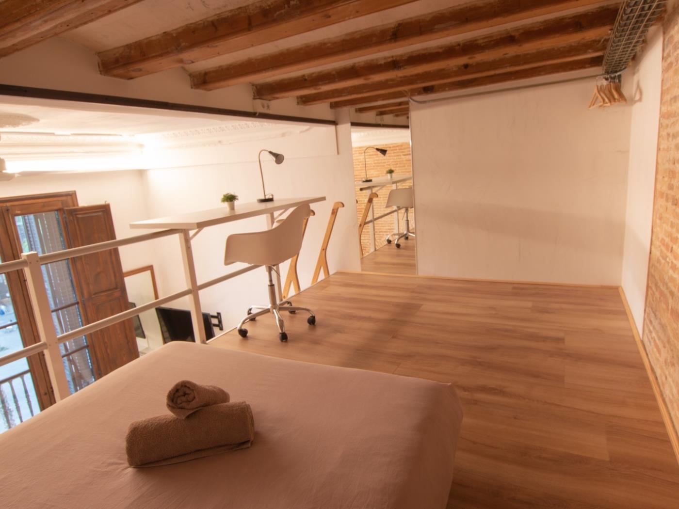 Duplex studio moderne avec grande terrasse en centre-ville - My Space Barcelona Appartements